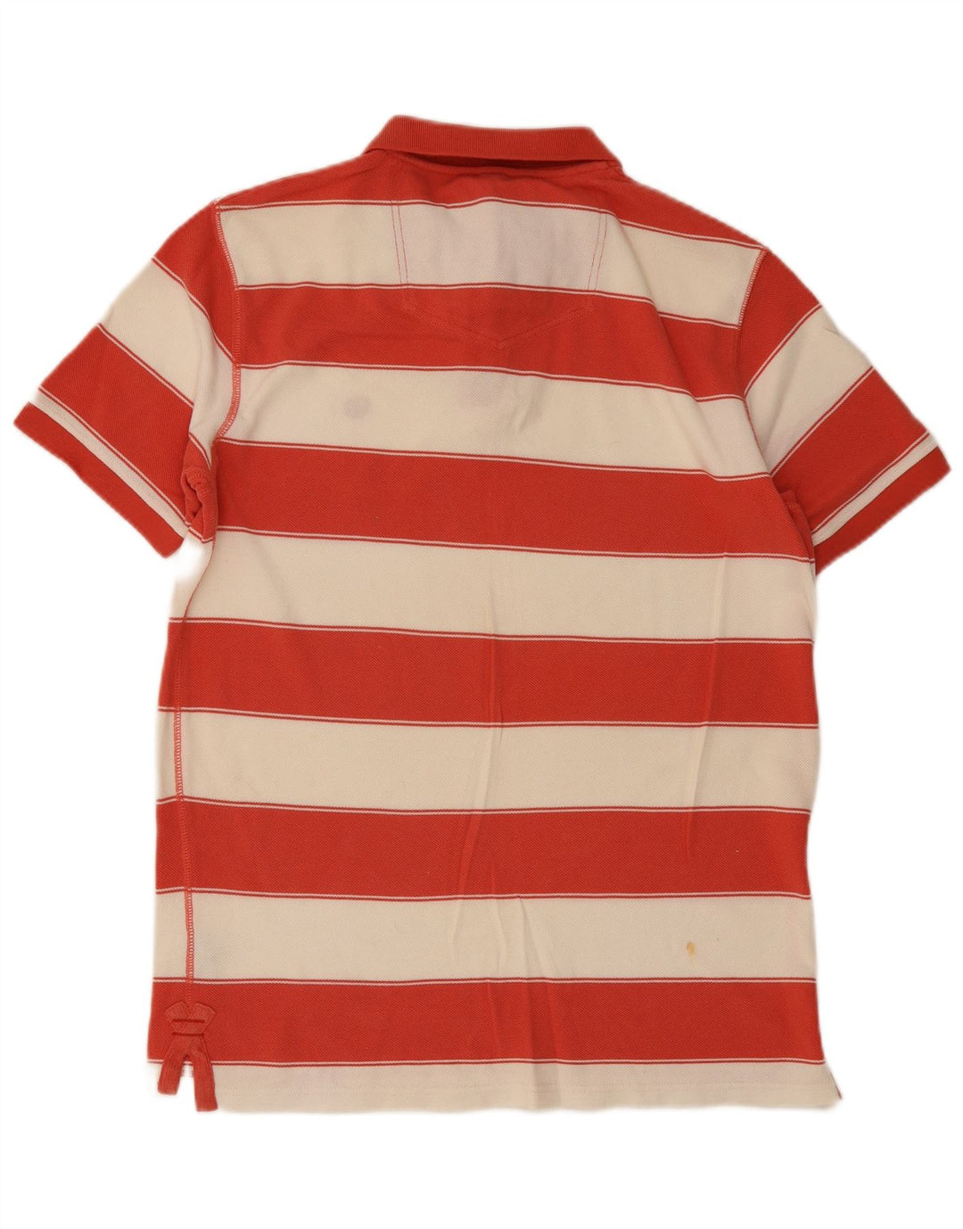 Fat Face Herren-Poloshirt, groß, rot gestreift, Baumwolle