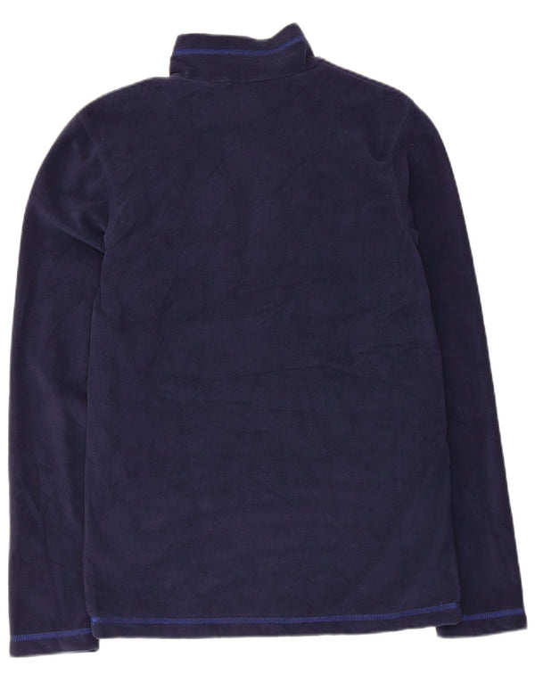 Reebok Herren-Fleecepullover mit Reißverschluss, mittelgroß, Marineblau, Polyester, Sport