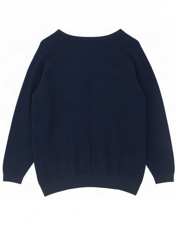 Marks & Spencer Damen-Strickjacke in Übergröße, Gr. 18, XL, Marineblau