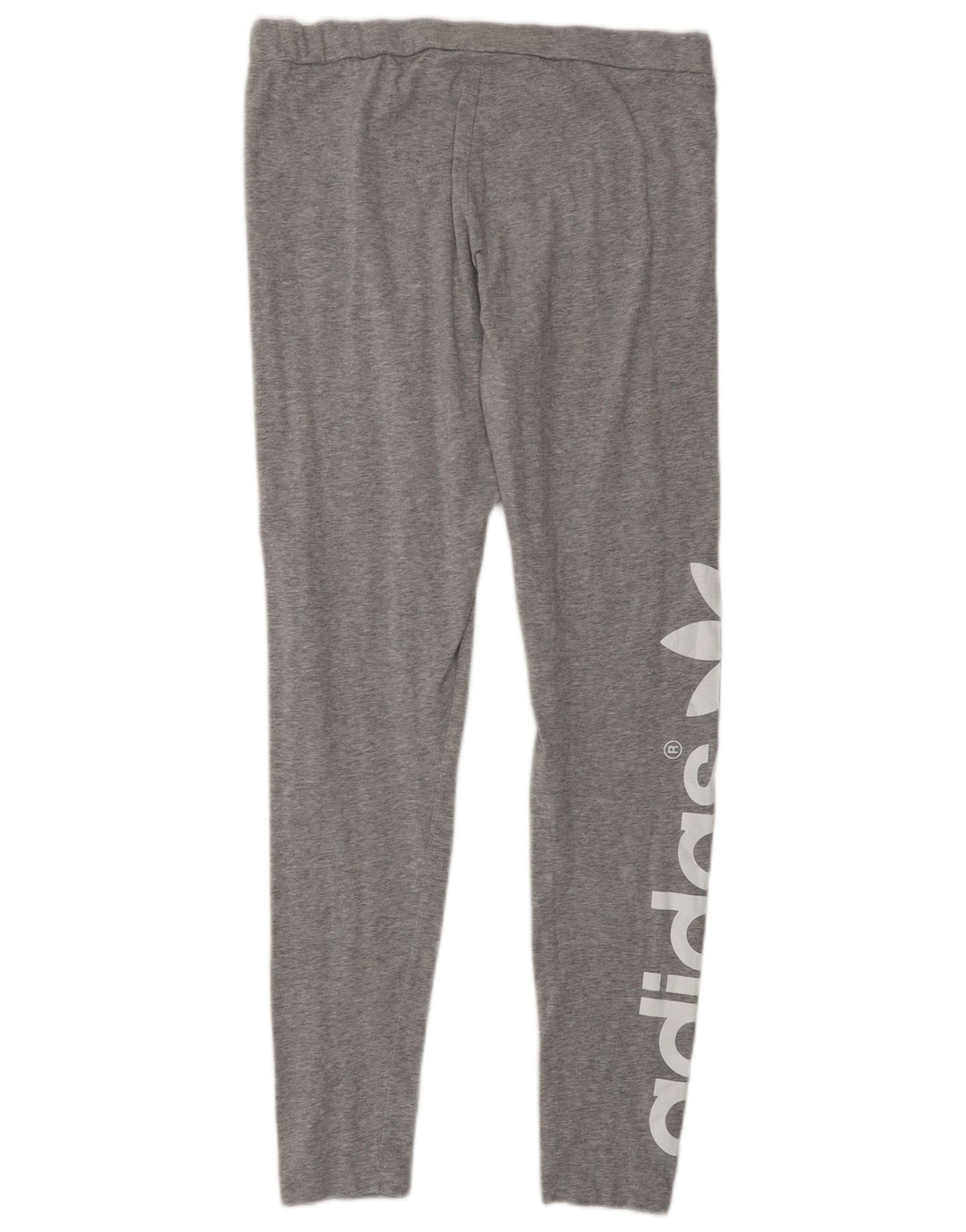 Adidas Damen Graphic Leggings UK 16 Große graue Baumwolle