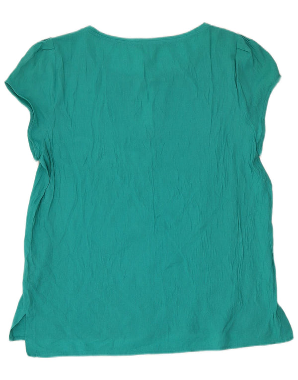 Zara Damen Bluse Top UK 18 XL Türkis