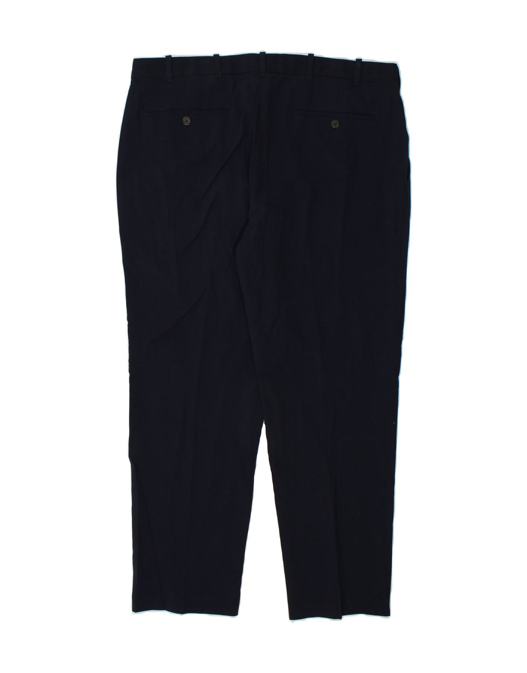IZOD Mens Straight Suit Trousers W38 L30 Navy Blue Polyester Vintage Izod and Second-Hand Izod from Messina Hembry 