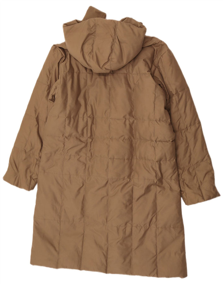 Sergio Tacchini Wattierter Damenmantel mit Kapuze IT 46 Large Beige Polyester