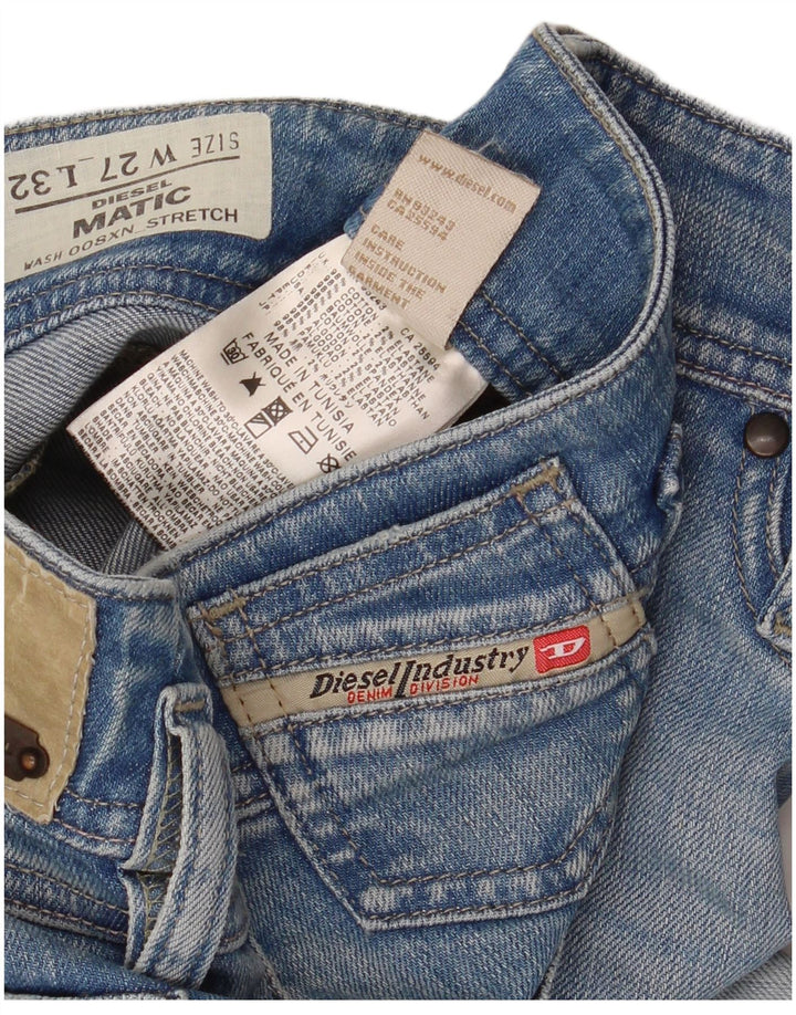 Diesel Damen Matic Slim Jeans W27 L32 Blaue Baumwolle