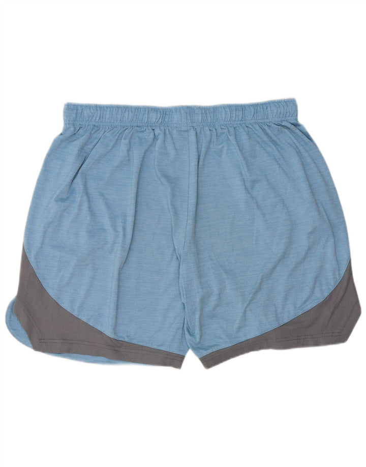 RUSSELL ATHLETIC Herren-Sportshorts XL Blaues Colourblock-Polyester