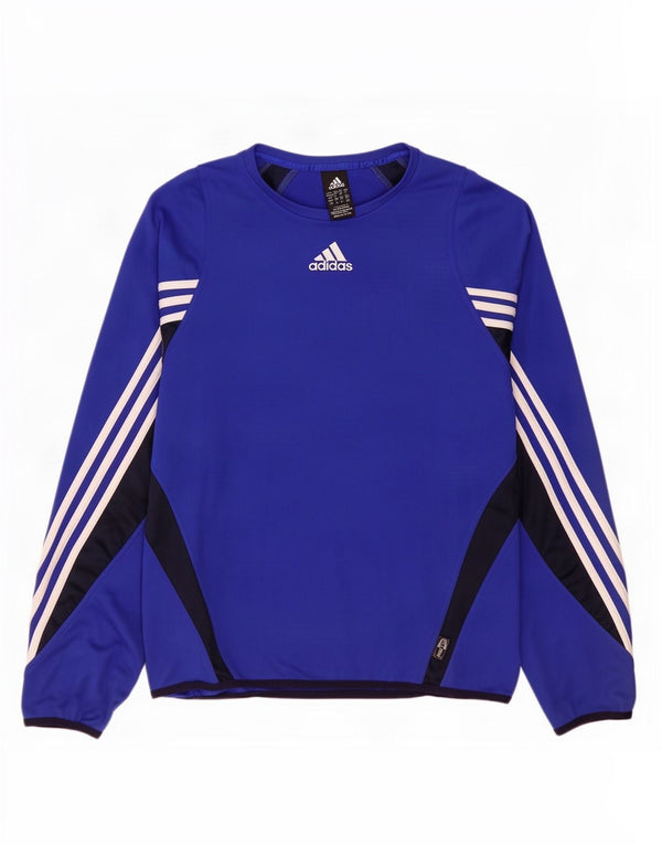 Adidas Herren Climawarm Top Langarm UK 40/42 Mittel Marineblau Farbblock