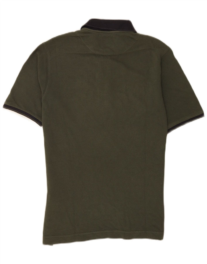 La Martina Herren Rugby-Poloshirt aus mittelgrüner Baumwolle