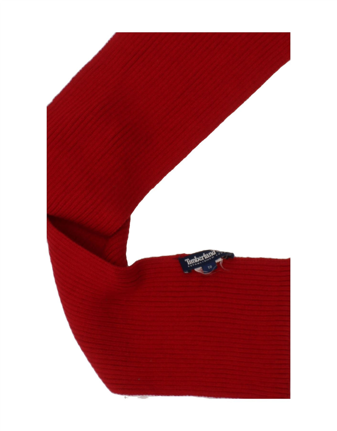 TIMBERLAND Boys Knit Rectangle Scarf One Size Red Vintage Timberland and Second-Hand Timberland from Messina Hembry 