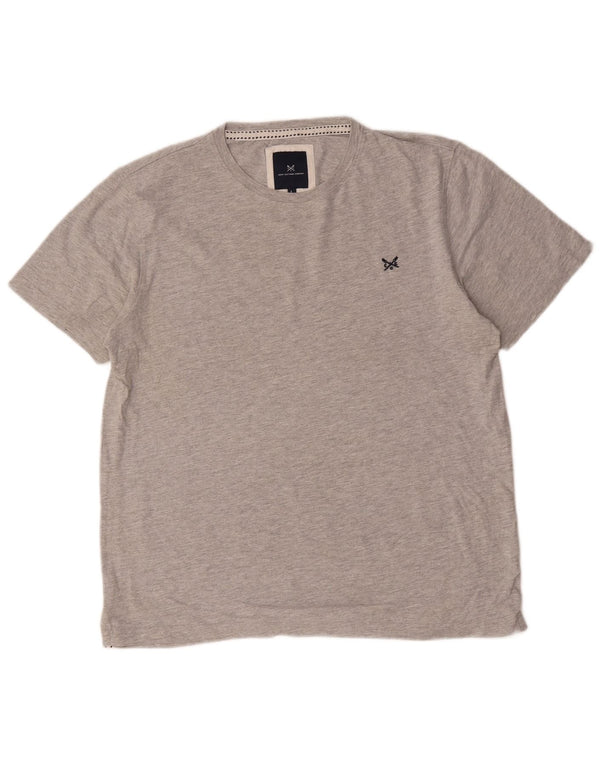 Crew Clothing Herren T-Shirt Top Large Grau Baumwolle