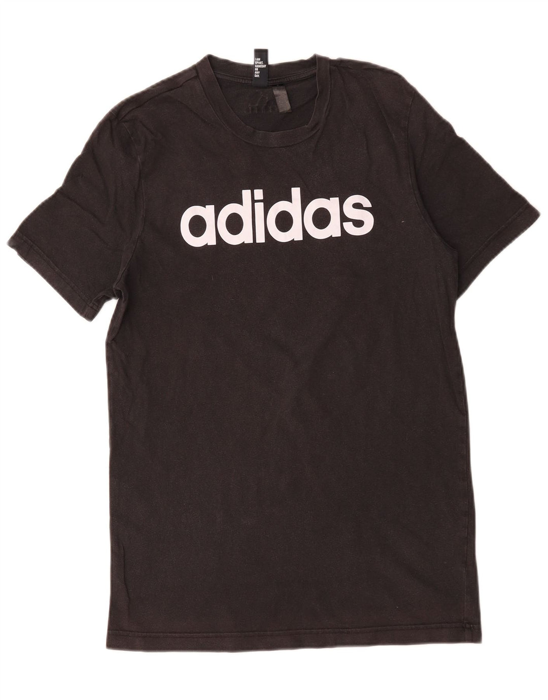 Adidas Herren Grafik T-Shirt Top Medium Schwarz Baumwolle