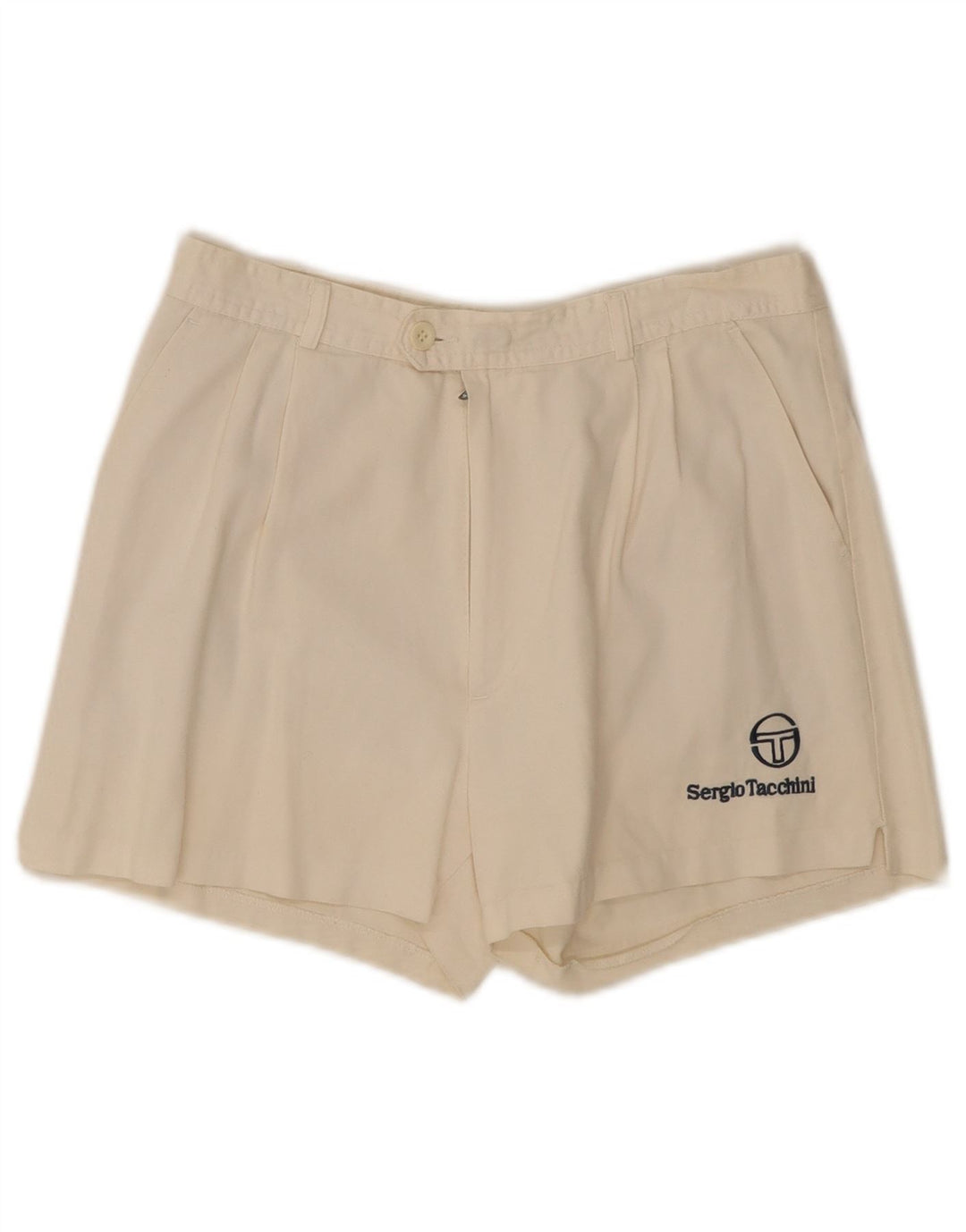 Sergio Tacchini Herren Chinoshorts IT 46 Small W28 Weiß