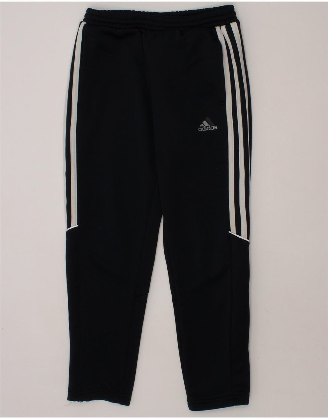 ADIDAS Boys Aeroready Tracksuit Trousers 6-7 Years Navy Blue Polyester Vintage Adidas and Second-Hand Adidas from Messina Hembry 