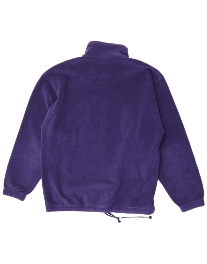 Sergio Tacchini Herren-Fleecepullover mit Reißverschluss am Hals, Größe L, Lila