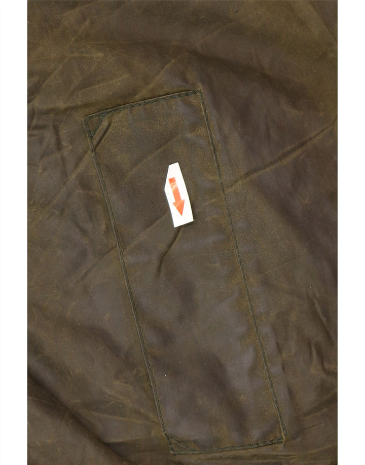 Barbour Herrenjacke aus gewachster Baumwolle UK 46 3XL Khaki Baumwolle