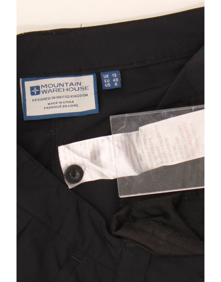MOUNTAIN WAREHOUSE Womens Chino Trousers UK 12 Medium W32 L31 Black Vintage Mountain Warehouse and Second-Hand Mountain Warehouse from Messina Hembry 
