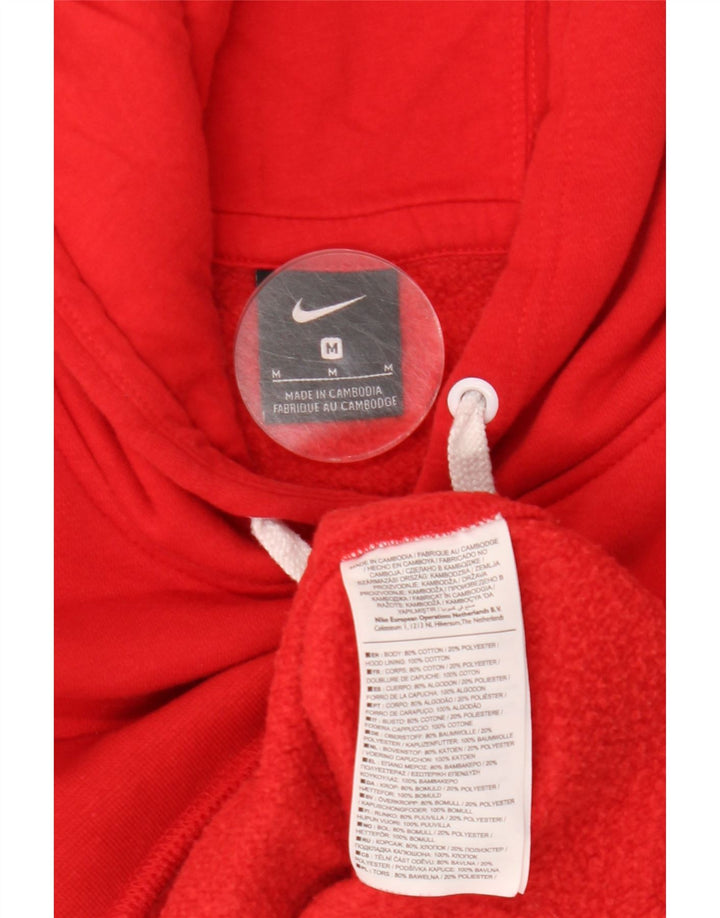 Nike Herren Kapuzenpullover aus mittelroter Baumwolle