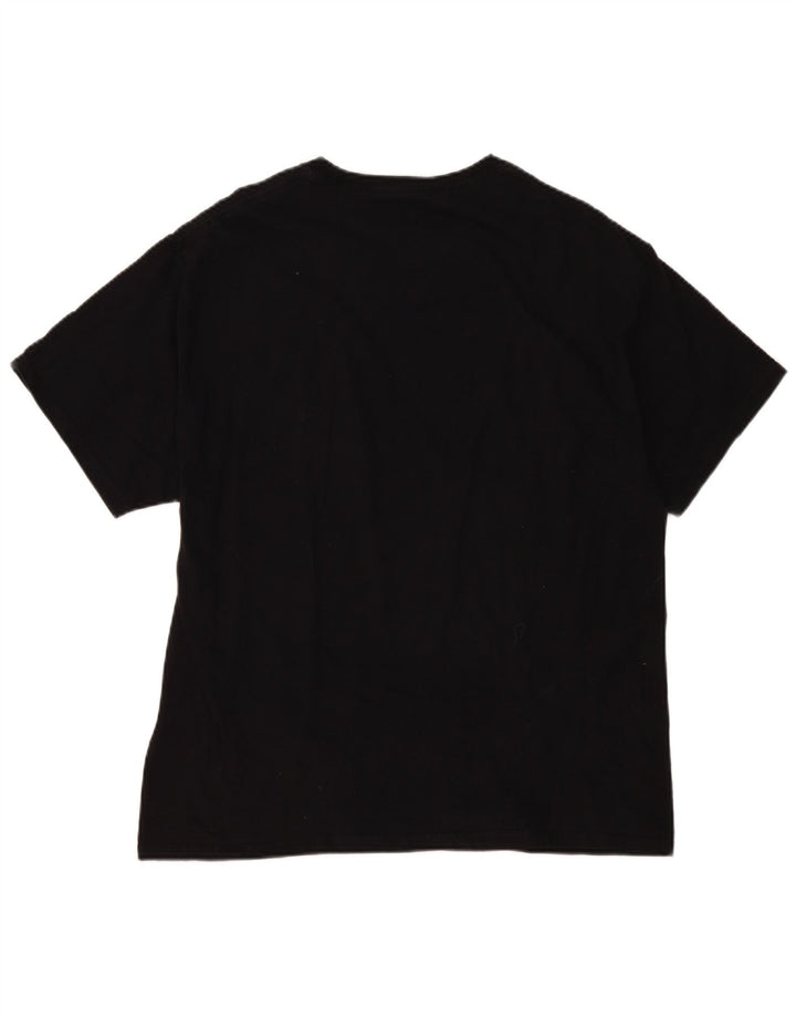 Champion Herren Grafik T-Shirt Top XL Schwarz