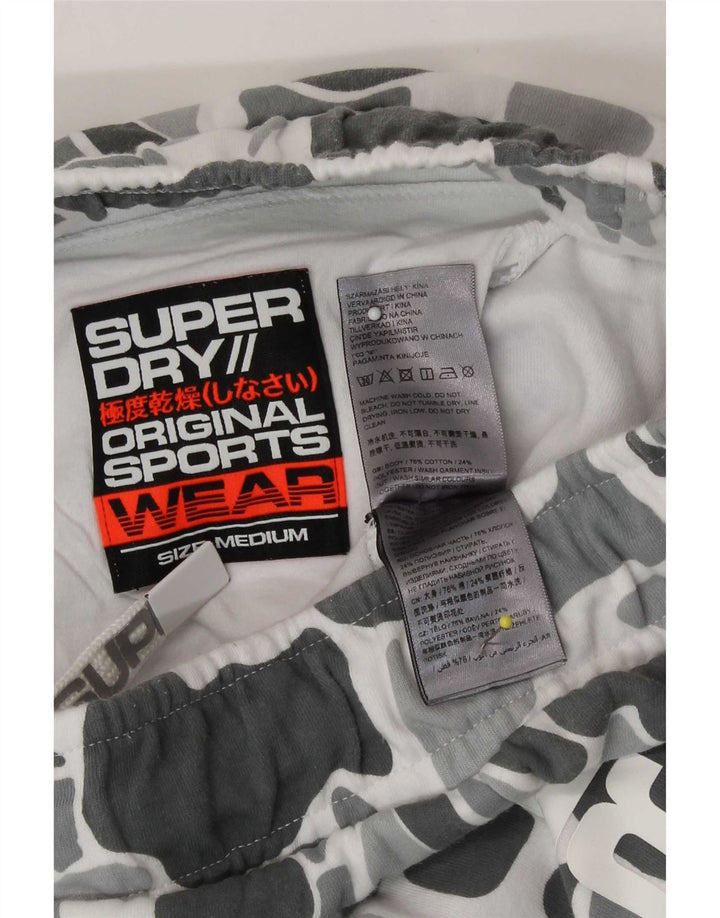 Superdry Herren Graphic Sport Shorts Mittelgraue Camouflage-Baumwolle