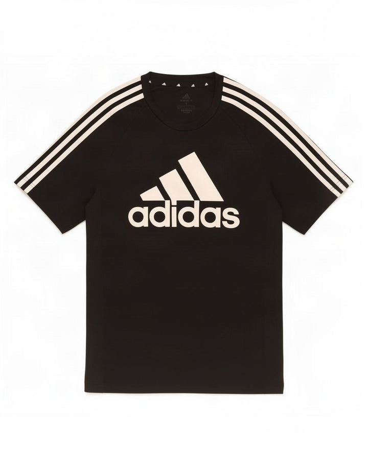 Adidas Herren Aeroready Graphic T-Shirt Top Small Schwarz Polyester
