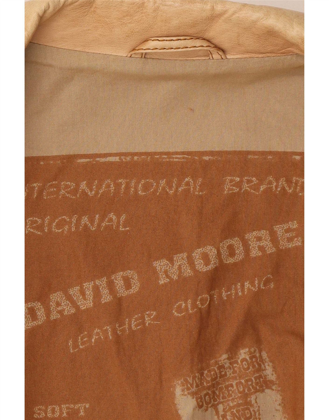David Moore Herren Lederjacke UK 42 XL Brown Classic