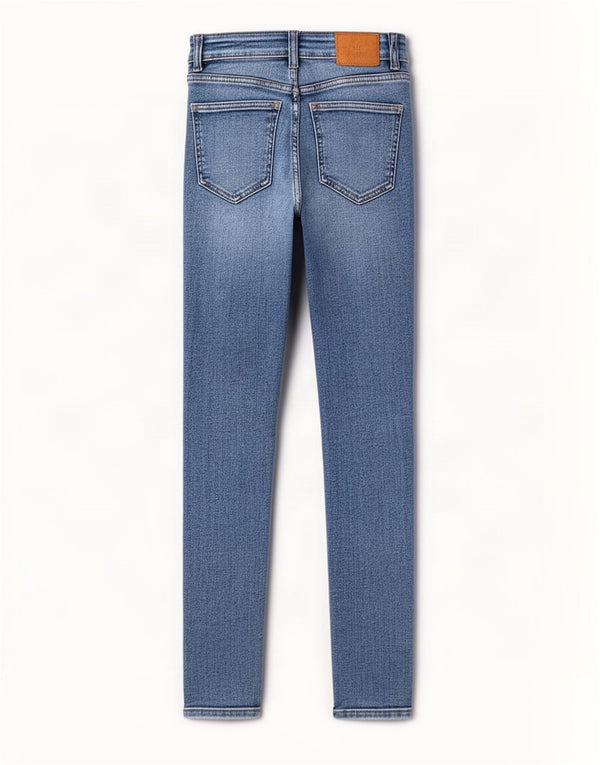 Zara Damen Skinny Jeans EU 34 2XS W24 L28 Blaue Baumwolle