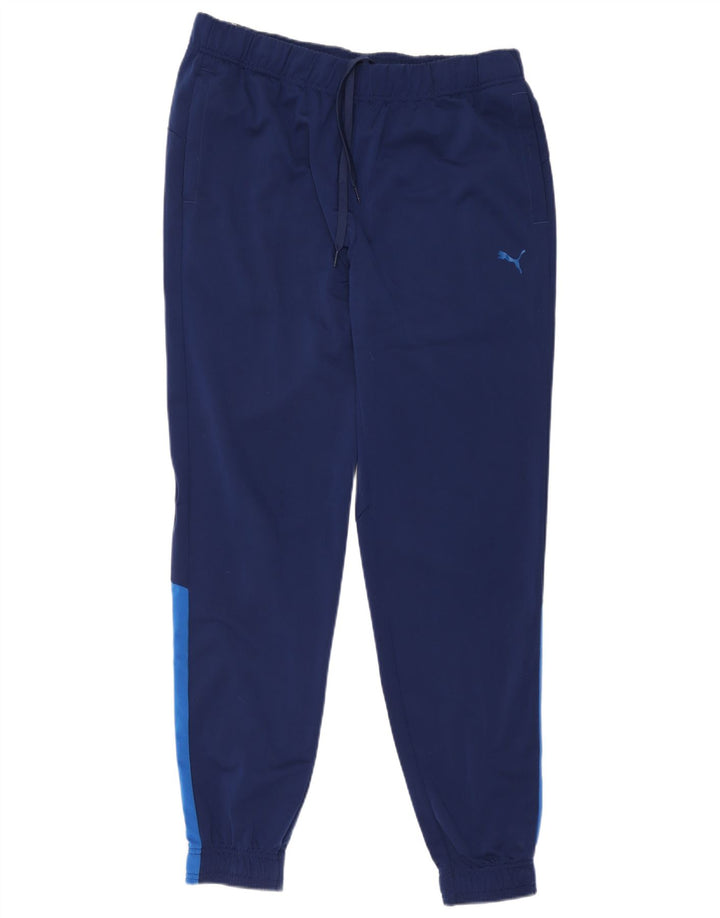 Puma Herren-Trainingshose, Jogginghose, XL, blau, Colourblock-Polyester