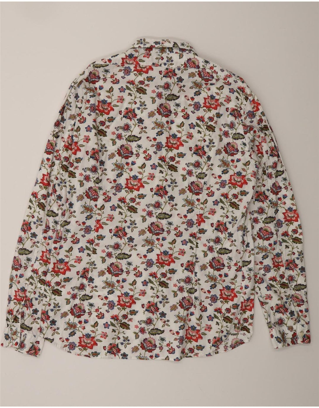 REPLAY Herrenhemd XL, mehrfarbig, Blumenmuster, Baumwolle