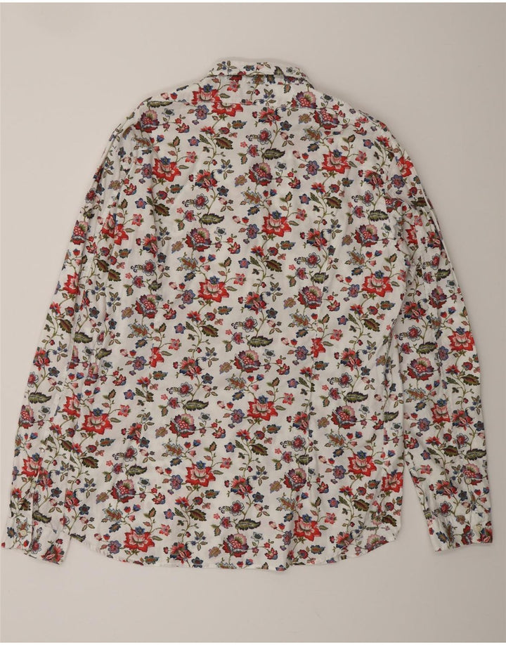 REPLAY Herrenhemd XL, mehrfarbig, Blumenmuster, Baumwolle