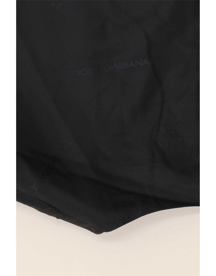 Dolce & Gabbana Herrenweste IT 52 Große marineblau gestreifte Wolle