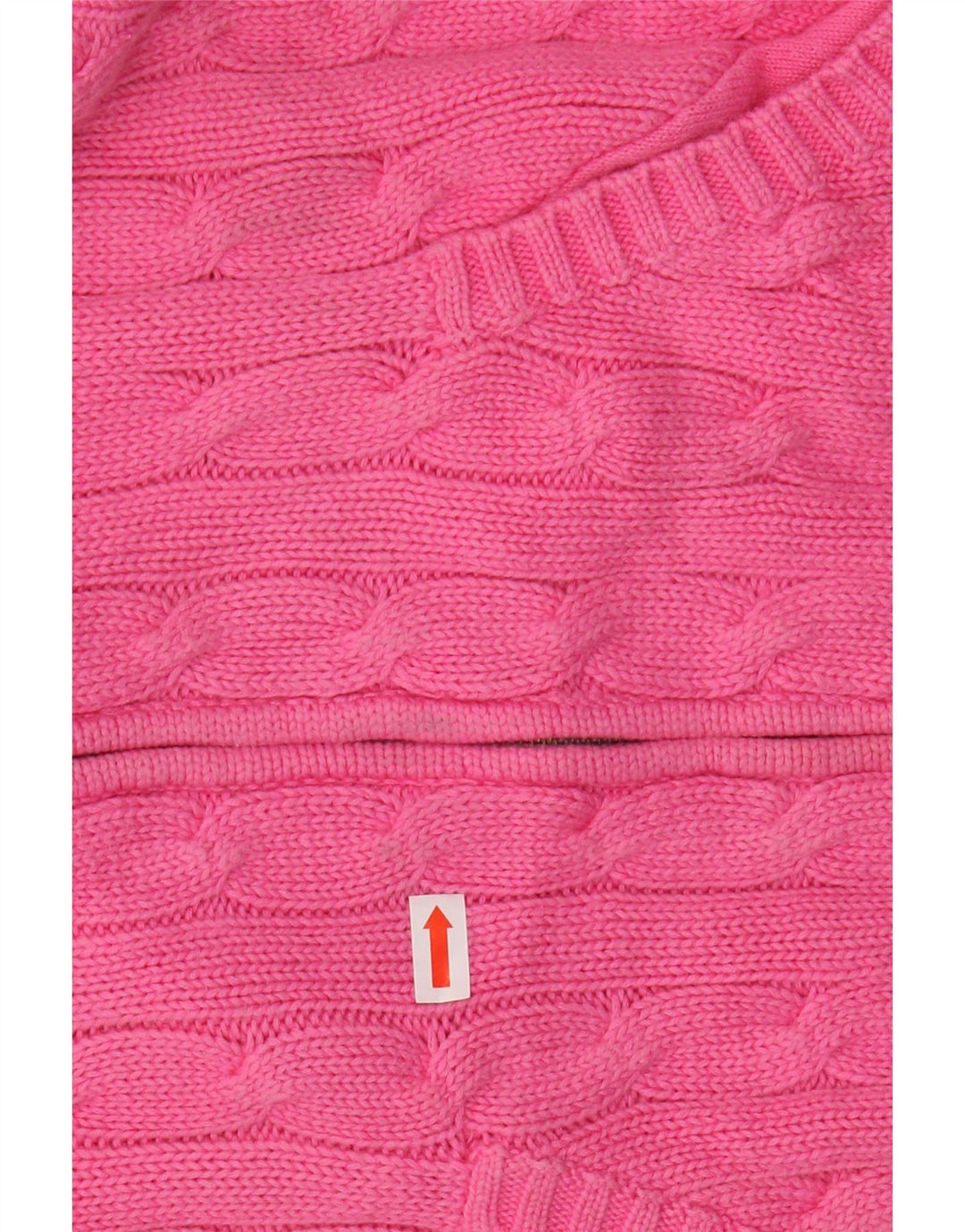 Ralph Lauren Damen Kapuzen-Crop-Cardigan-Pullover UK 16 Große rosa Baumwolle