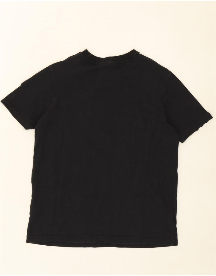 ADIDAS Womens T-Shirt Top UK 14 Medium Black Cotton Vintage Adidas and Second-Hand Adidas from Messina Hembry 