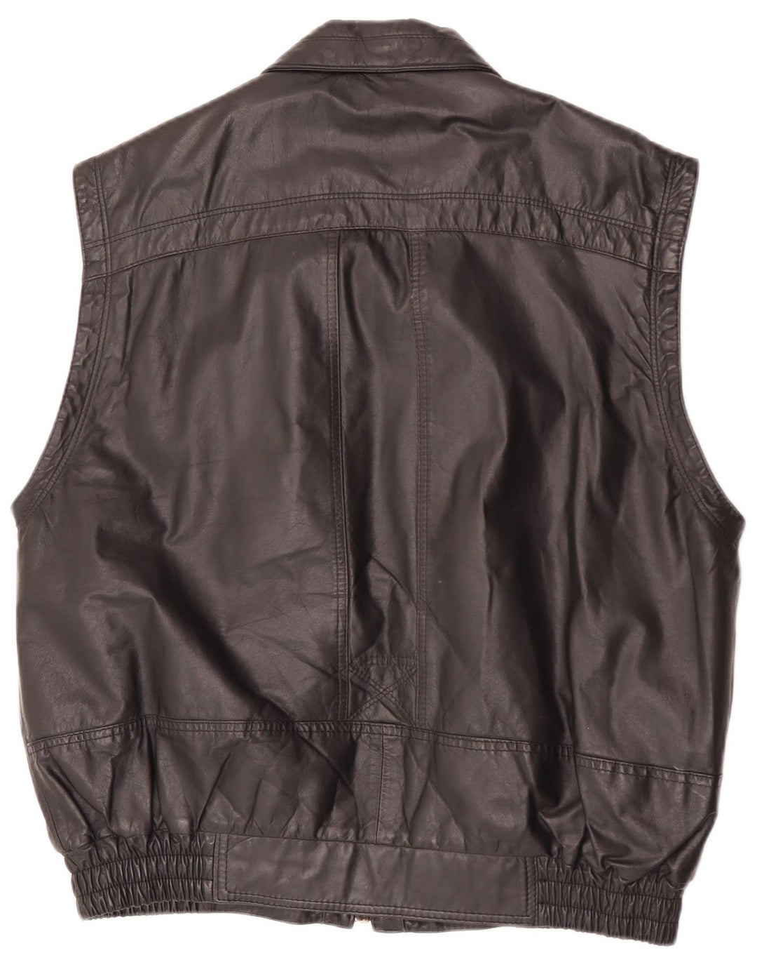 Rover & Lake Herren Lederweste IT 50 Large Schwarz