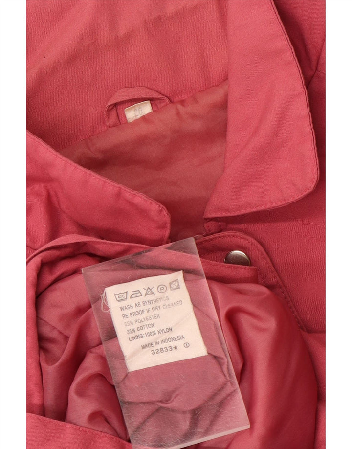 VINTAGE Damen Steppjacke UK 22 3XL Rosa Polyester