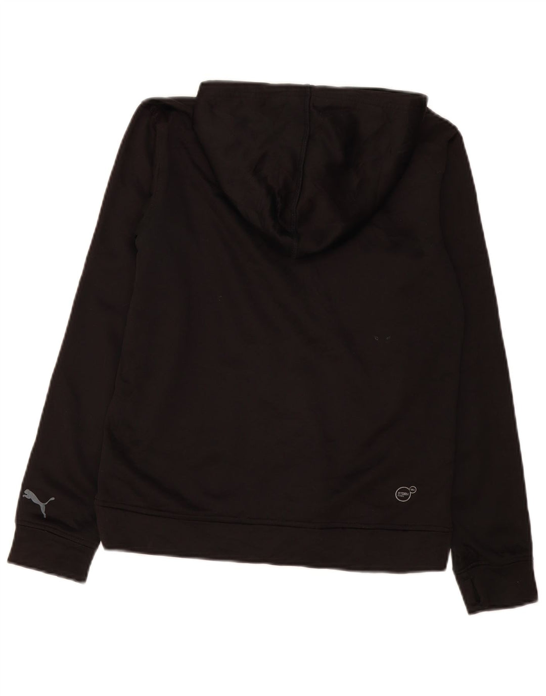 Puma Jungen Kapuzenpullover mit Grafik, 12–13 Jahre, groß, schwarzes Polyester