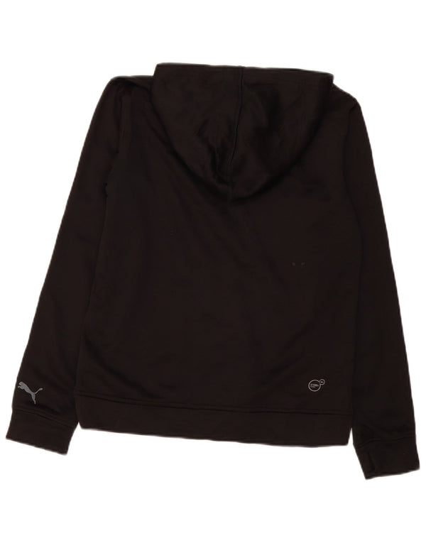Puma Jungen Kapuzenpullover mit Grafik, 12–13 Jahre, groß, schwarzes Polyester