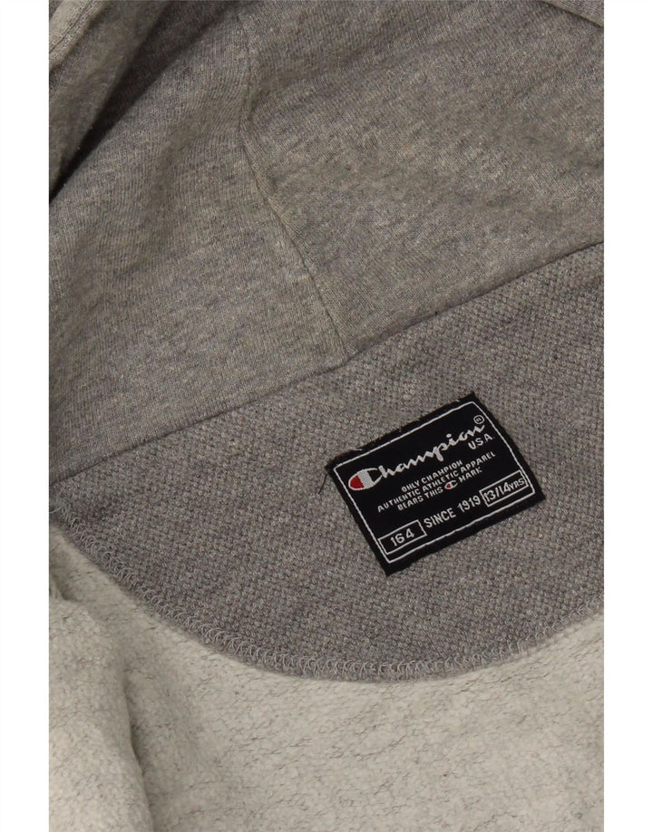 Champion Kapuzenpullover mit grafischem Reißverschluss für Jungen, 13–14 Jahre, Grau