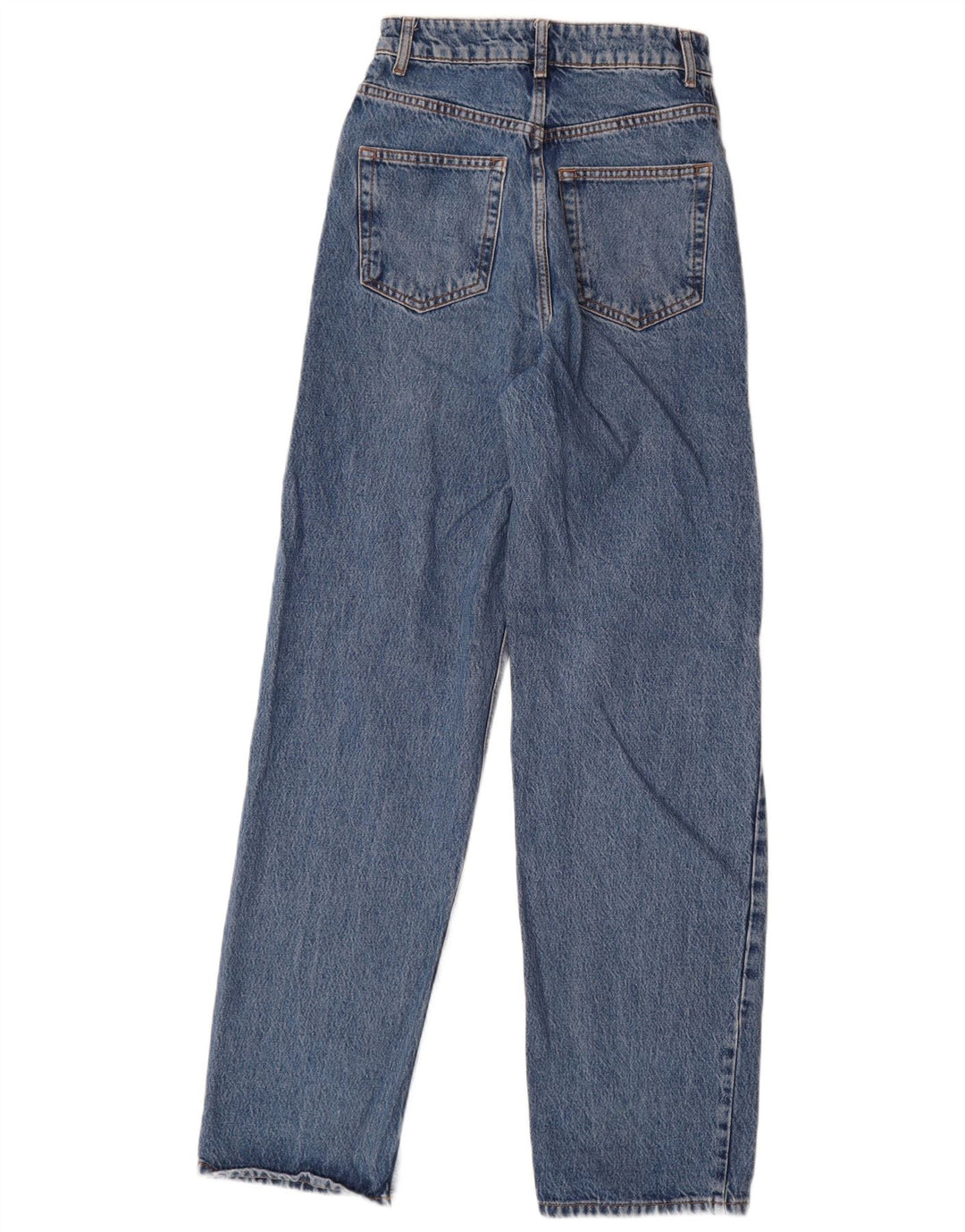 Topshop Damen Straight Jeans W26 L30 Blaue Baumwolle