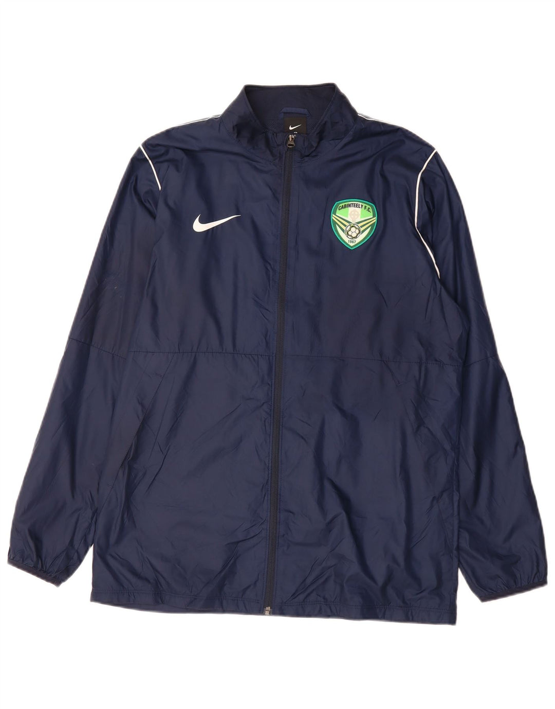 NIKE Herren-Regenjacke mit Grafik, UK 40, Größe L, Marineblau, Polyester