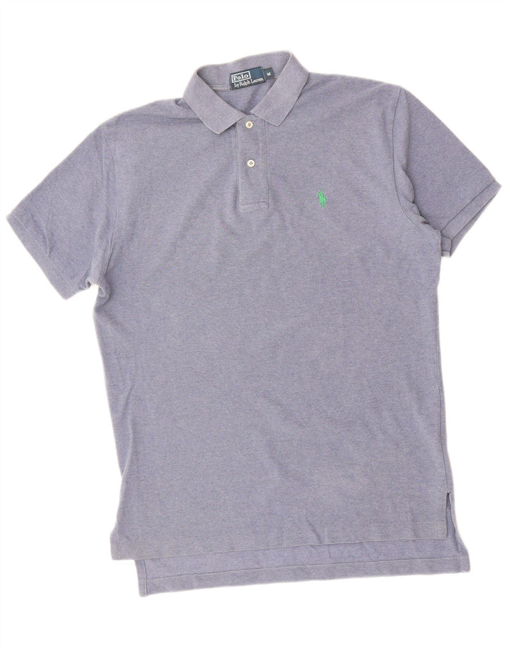 POLO RALPH LAUREN Mens Polo Shirt Medium Blue Cotton