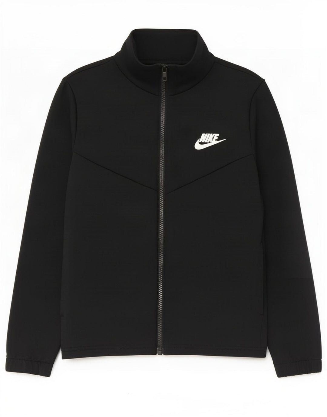 Nike Jungen-Trainingsanzugoberteil mit Grafik, 10–11 Jahre, mittleres schwarzes Polyester