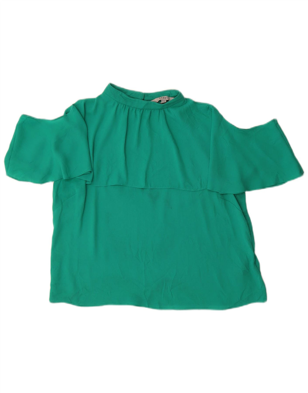 Schulterfreies Damenoberteil von Coast, UK-Größe 44, Größe L, Grün, Polyester