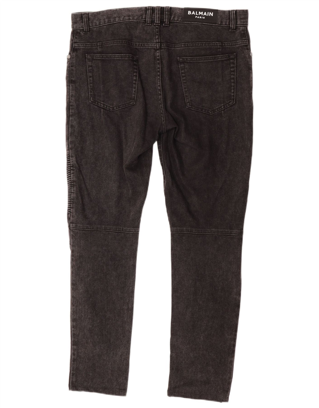 Balmain Herren Slim Jeans W34 L30 Graue Baumwolle