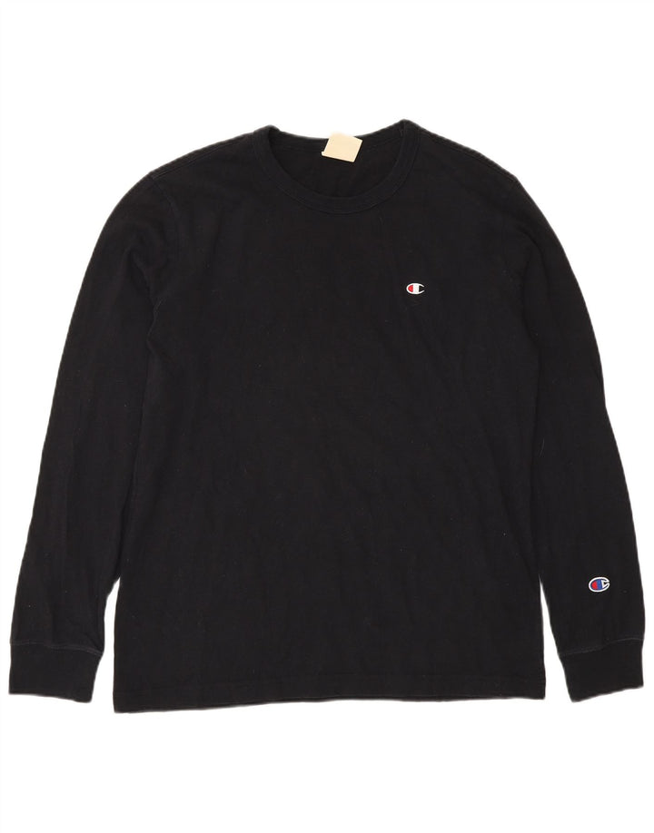 Champion Herren Top Langarm XS Schwarz Baumwolle