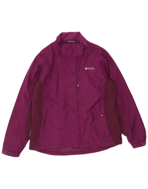 Mountain Warehouse Damen-Regenjacke, UK 16, Größe L, Lila, Colourblock-Nylon