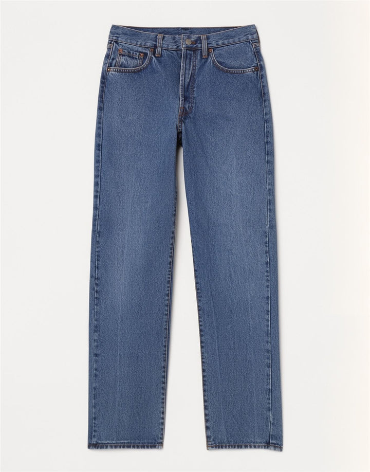 Replay Damen 901 Slim Jeans W32 L32 Blaue Baumwolle