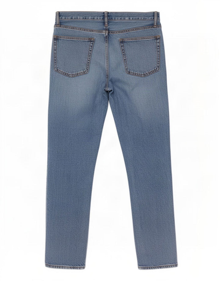 Gap Herren Straight Jeans W32 L30 Blaue Baumwolle
