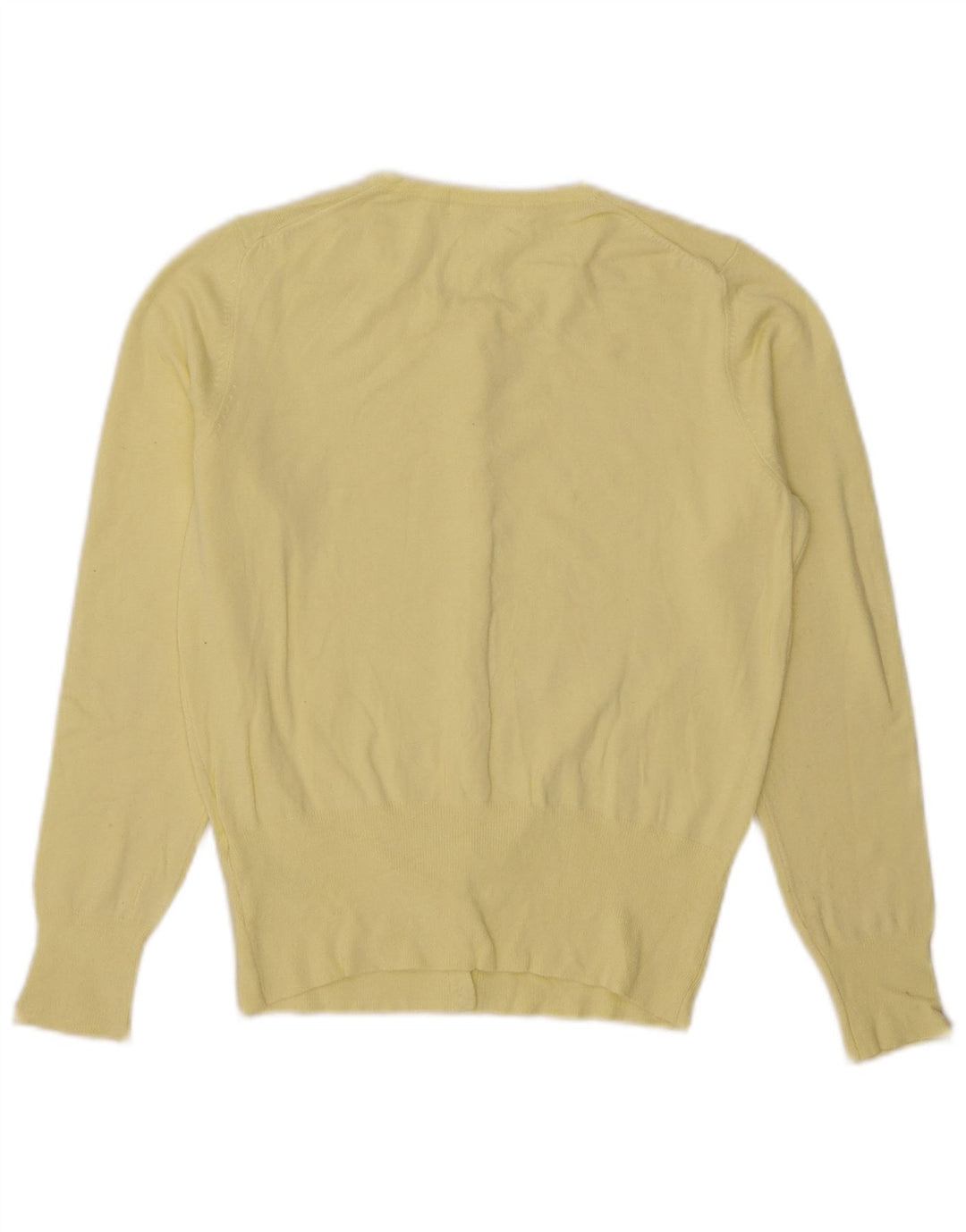 Marks & Spencer Damen-Cardigan-Pullover UK 12 Mittelgelbe Viskose
