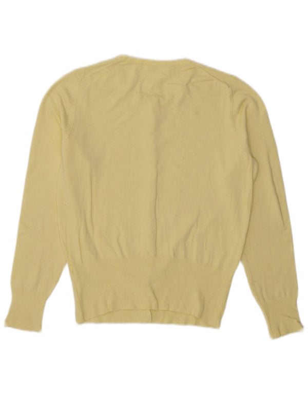 Marks & Spencer Damen-Cardigan-Pullover UK 12 Mittelgelbe Viskose