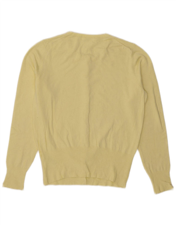 Marks & Spencer Damen-Cardigan-Pullover UK 12 Mittelgelbe Viskose