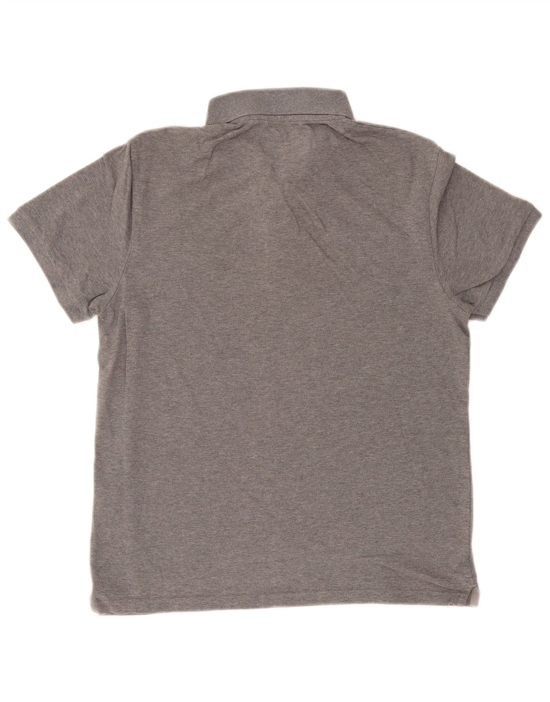 Lyle & Scott Herren-Poloshirt aus mittelgrau gefleckter Baumwolle